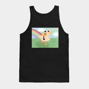 Gribby the Lemon Guy riding a majestic duck Tank Top